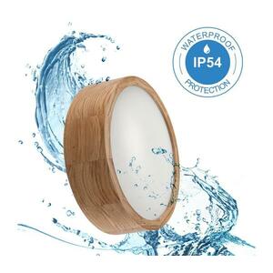 OAK mennyezeti lámpa, 2xE27/15W/230V, IP54, tölgy, Ø 27 cm LD kép