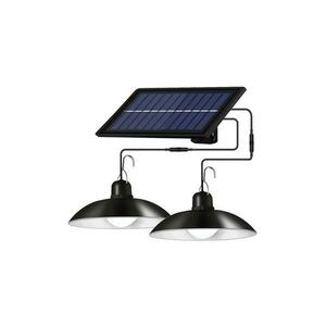 LED fényerőszabályozható napelemes függeszték zsinóron 2xLED/1, 8W/3, 7V IP44 6500K 2400 mAh + távirányító SOLAR DOUBLE HIGHBAY 1, 8W kép