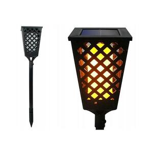 LED napelemes lámpa érzékelővel LED/0, 6W/5, 5V IP65 2000 mAh 107 cm fekete SOLAR SPARK kép