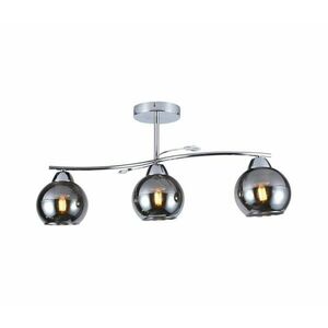 Csillár rúdon CONNOR 3xE27/15W/230V fényezett króm/szürke MLP0874 kép