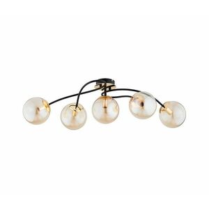 Felületre szerelhető csillár GILIAN 5xE14/40W/230V fekete/arany 63243 kép