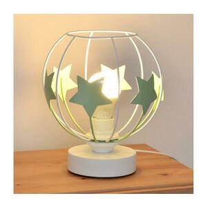 Gyerek asztali lámpa STARS 1xE27/15W/230V zöld/fehér B kép