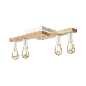 Felületre szerelhető csillár MATTE 4xE27/15W/230V fehér/tölgy LM kép