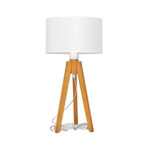 Asztali lámpa ALBA 1xE27/15W/230V fehér/tölgy B kép