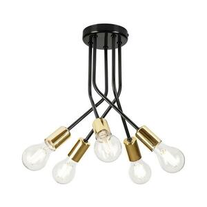 Csillár rúdon PRIYA 5xE27/15W/230V fekete LM kép