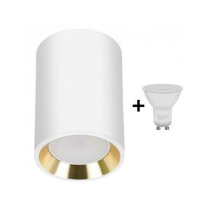 LED spotlámpa CHLOE 1xGU10/6W/230V kerek fehér/arany WJ0442+BG0217 kép