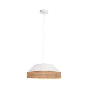 HEXE Csillár zsinóron MANISO 1xE27/60W/230V átm. 45 cm fehér/bézs 0749 kép