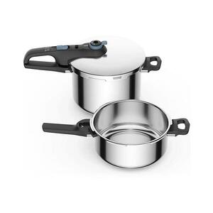 Tefal SECURE TRENDY rozsdamentes 4/6 l nyomásfőző készlet P2584301 kép