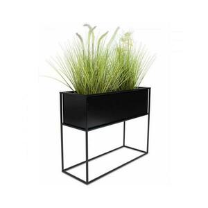 HowHomely Virágállvány 50x64 cm fekete színben 10 kép