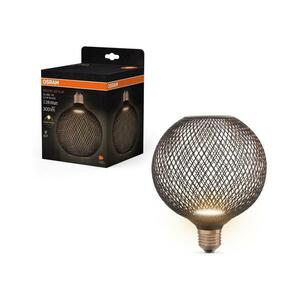 LED Izzó DECOR FLAT G125 E27/3, 5W/230V 2700K fekete kép