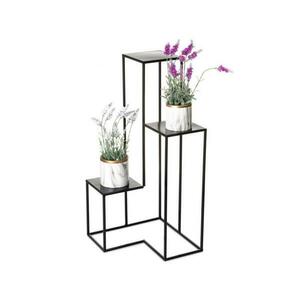 HowHomely KASKADA virágtartó állvány 85x40 cm fekete 10 kép