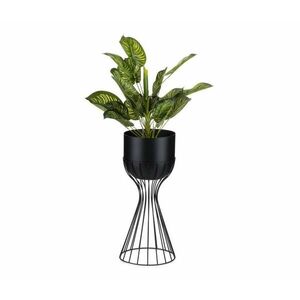 HowHomely Fém virágcserép LOFT 46x20 cm fekete HH kép