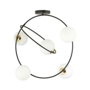 EMIBIG Csillár rúdon STARDOM 5xE14/10W/230V fekete/fehér 1293/5 kép