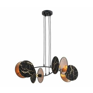 EMIBIG Csillár zsinóron MOTIF 4xE27/15W/230V fekete/arany 1327/4 kép