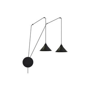 EMIBIG Csillár zsinóron ABRAMO 2xE27/15W/230V fekete 160/2 kép