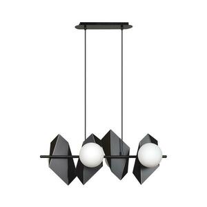 EMIBIG Csillár zsinóron DRIFTON 4xE14/10W/230V fekete 636/4 kép