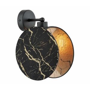 EMIBIG Fali lámpa MOTIF 1xE27/15W/230V fekete/arany 1327/K1 kép