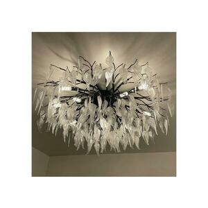 Kristály felületre szerelhető csillár 12xG9/40W/230V fekete CA043/800C kép