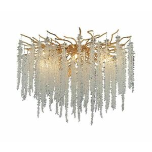 Kristály felületre szerelhető csillár 12xG9/40W/230V arany CA021/800C kép