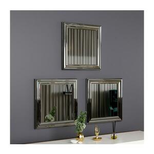 KÉSZLET 3x Fali tükör OTTO 40x40 cm ezüst 116SAM1126 kép