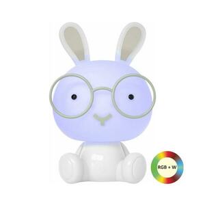 LED RGBW dimmelhető gyerek éjjeli lámpa 2, 5W/230V fehér nyuszi 325631 kép