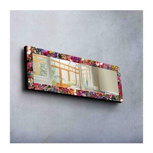 Fali tükör 120x40 cm fenyő/Virágok 755MER1194 kép