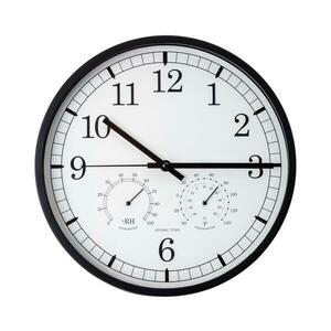 Fali óra hőmérővel és páratartalom kép