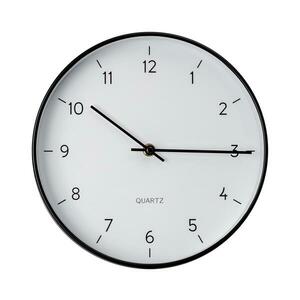 Fali óra 25 cm átmérő, 1xAA, fekete/fehér PZSP kép