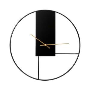 Fali óra 50 cm átmérő, 1xAA, fekete/arany színben PZSPC kép