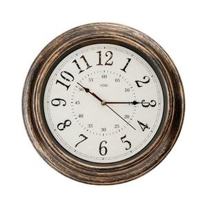 Fali óra 40 cm átmérő, 1xAA, bronz kép