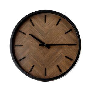 Fali óra 30 cm átmérő, 1xAA, fekete/barna PZDK kép