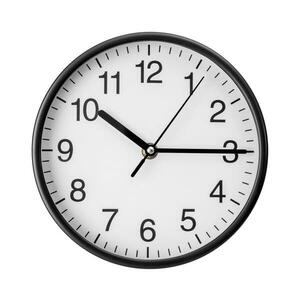 Fali óra 20 cm átmérő, 1xAA, fekete/fehér PZWNB kép