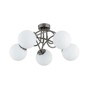 Felületre szerelhető csillár BANKO 5xE14/10W/230V fekete króm 63202 kép