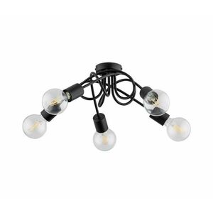 Felületre szerelhető csillár INTER 5xE27/15W/230V fekete 63195 kép