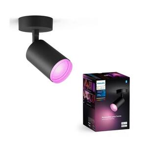 Philips Hue FUGATO LED RGBW 1xGU10/4, 2W/230V dimm. fekete spotlámpa 8720169319639 kép