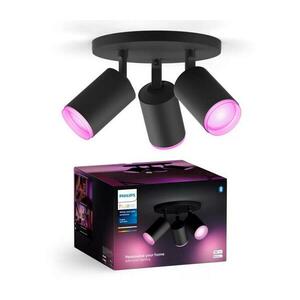 Philips Hue FUGATO 3xGU10/4, 2W/230V RGBW LED dimm. spot fekete 8720169319332 kép