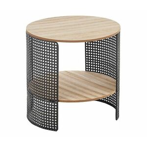 Halmar Kávésasztal TRAFICA 41x41 cm fekete/bézs V kép