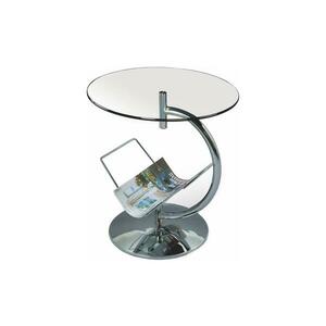 Halmar Kávésasztal ALMA 50x45 cm fényezett króm V kép