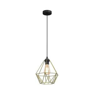 Csillár zsinóron BASKET 1xE27/60W/230V átm. 25 cm arany 655 kép