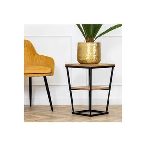 HowHomely Kisasztal EXPAND 57x40 cm fekete/barna HH kép