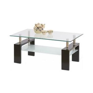 Halmar Kávésasztal DIANA 45x100 cm wenge/átlátszó V kép