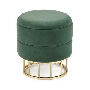 Halmar Taburet MINTY átm. 37 cm zöld/arany V kép