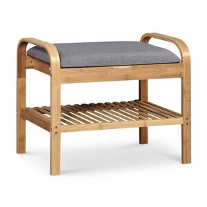 Halmar Cipőtartó 50x60 cm szürke/bézs V kép