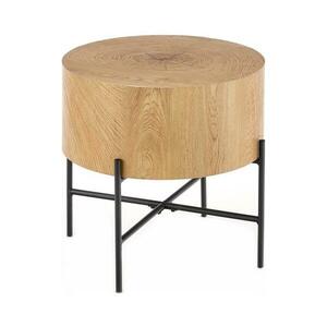 Halmar Kávésasztal BROOKLYN 45x45 cm fekete/bézs V kép