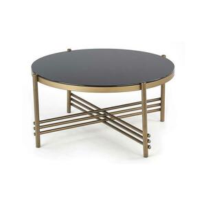 Halmar Kávésasztal ISMENA 41x80 cm arany/fekete V kép