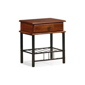 Halmar Éjjeliszekrény FIONA 55x48 cm barna/fekete V kép