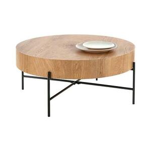 Halmar Kávésasztal BROOKLYN 37x80 cm natúr tölgy/fekete V kép