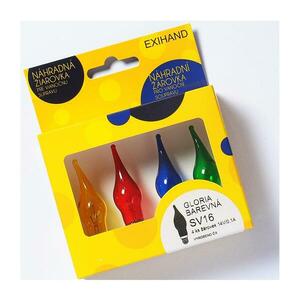 Készlet 4 x Pótizzó GLORIA E10/14V/0, 1A színes 166100.T.B kép