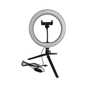 LED állítható fényű lámpa állvánnyal és tartóval vlogoláshoz, 10W, 5V, 2700 kép