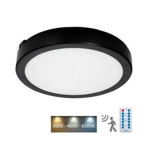 LED Fürdőszobai mennyezeti lámpa érzékelővel NAIROS LED/18W/230V IP65 fekete + távirányító KFN2X18WCZ kép